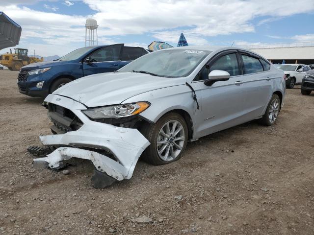 3FA6P0LU1HR234010 - 2017 FORD FUSION SE HYBRID SILVER photo 1