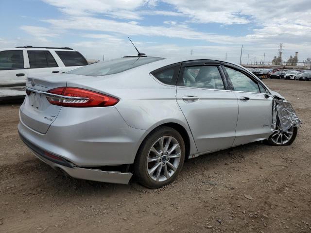 3FA6P0LU1HR234010 - 2017 FORD FUSION SE HYBRID SILVER photo 3