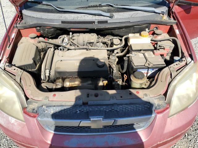 KL1TD56638B280403 - 2008 CHEVROLET AVEO BASE Կարմիր լուսանկար 11