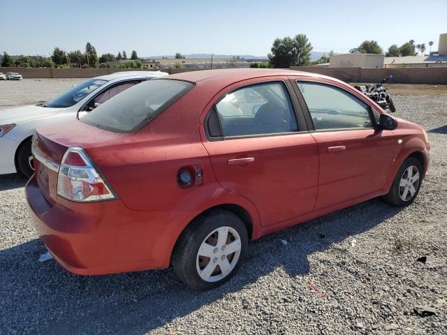 KL1TD56638B280403 - 2008 CHEVROLET AVEO BASE Կարմիր լուսանկար 3