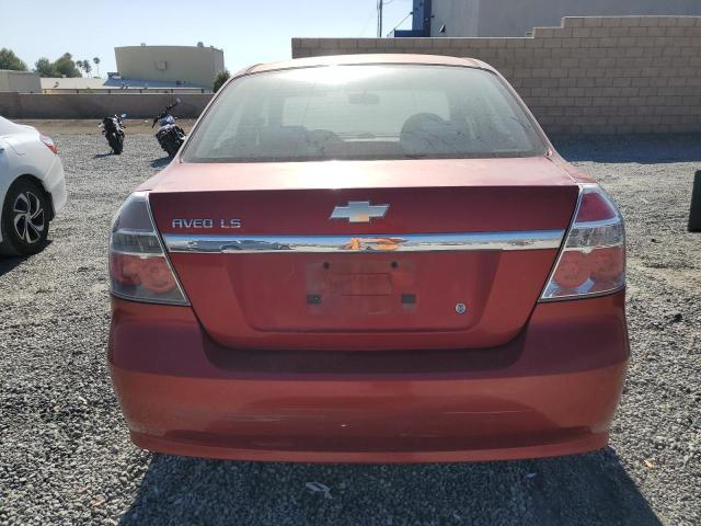 KL1TD56638B280403 - 2008 CHEVROLET AVEO BASE Կարմիր լուսանկար 6