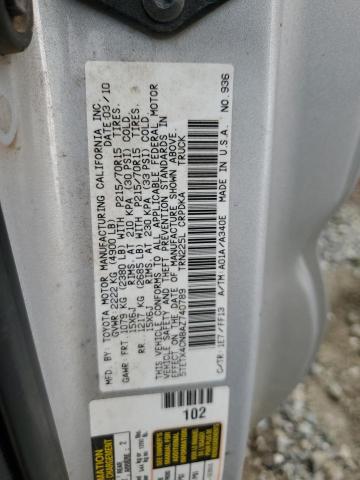 5TETX4CN8AZ740789 - 2010 TOYOTA TACOMA ACCESS CAB SILVER photo 12