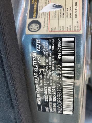 WDDGF8BB1CA725055 - 2012 MERCEDES-BENZ C 300 4MATIC GRAY photo 12
