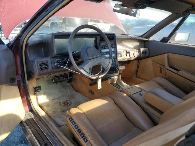 1G6VR3182KU100357 - 1989 CADILLAC ALLANTE BURGUNDY photo 8