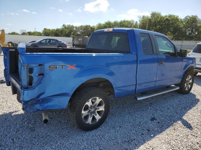 1FTFX1CF4DFA67408 - 2013 FORD F150 SUPER CAB BLUE photo 3