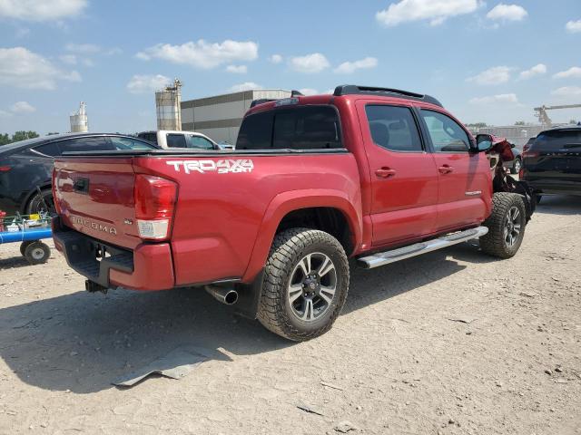 3TMCZ5AN3HM046814 - 2017 TOYOTA TACOMA DOUBLE CAB RED photo 3