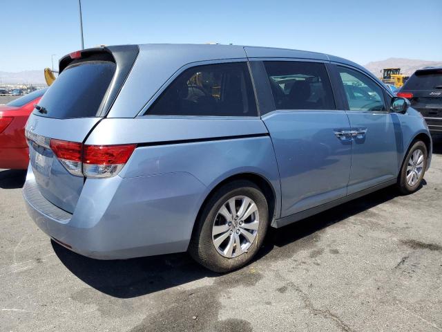5FNRL5H66EB023747 - 2014 HONDA ODYSSEY EXL BLUE photo 3