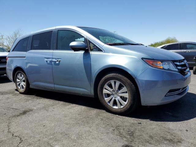 5FNRL5H66EB023747 - 2014 HONDA ODYSSEY EXL BLUE photo 4