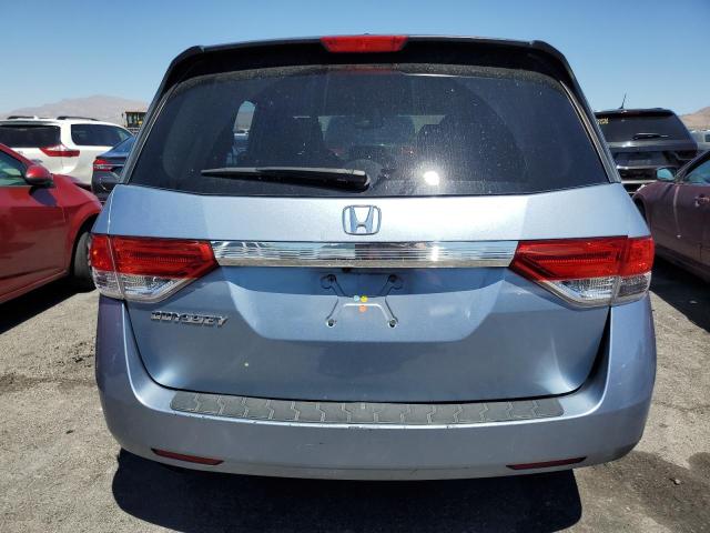 5FNRL5H66EB023747 - 2014 HONDA ODYSSEY EXL BLUE photo 6
