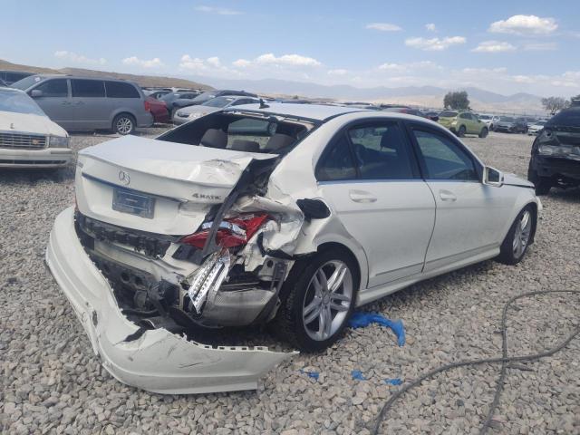 WDDGF8BB8CA701996 - 2012 MERCEDES-BENZ C 300 4MATIC WHITE photo 3