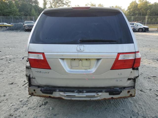 5FNRL38416B410520 - 2006 HONDA ODYSSEY EX SILVER photo 6