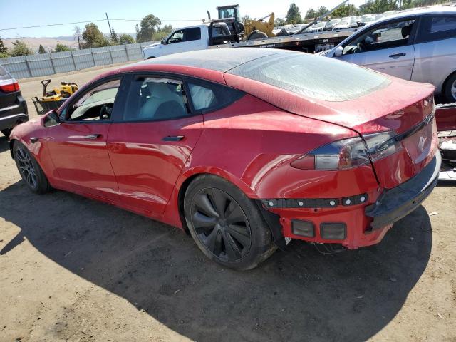 5YJSA1E59MF443688 - 2021 TESLA MODEL S Կարմիր լուսանկար 2