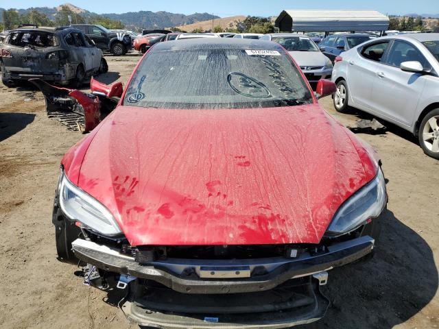 5YJSA1E59MF443688 - 2021 TESLA MODEL S Կարմիր լուսանկար 5