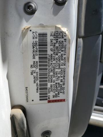 JT2BG22K3V0042340 - 1997 TOYOTA CAMRY LE WHITE photo 12