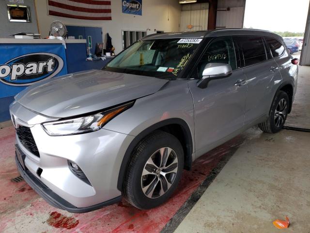 5TDHZRBH8LS510663 - 2020 TOYOTA HIGHLANDER XLE Արծաթագույն լուսանկար 1