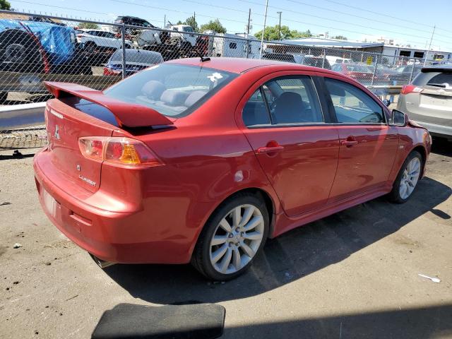 JA3AU86W99U007987 - 2009 MITSUBISHI LANCER GTS RED photo 3