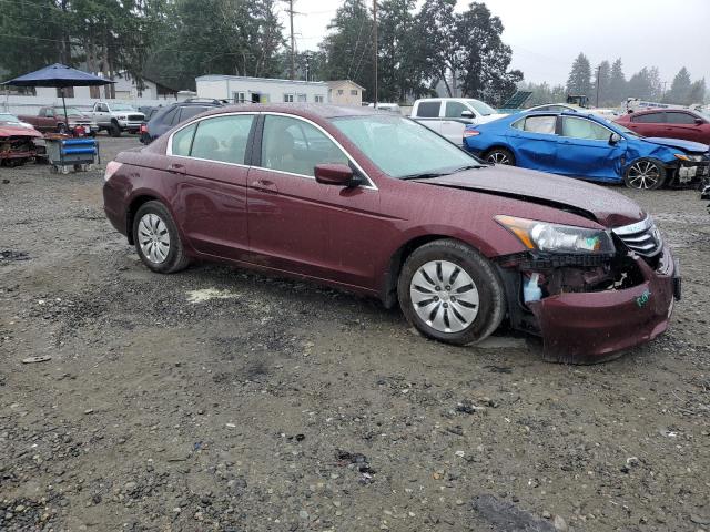 1HGCP2F30BA067542 - 2011 HONDA ACCORD LX BURGUNDY photo 4