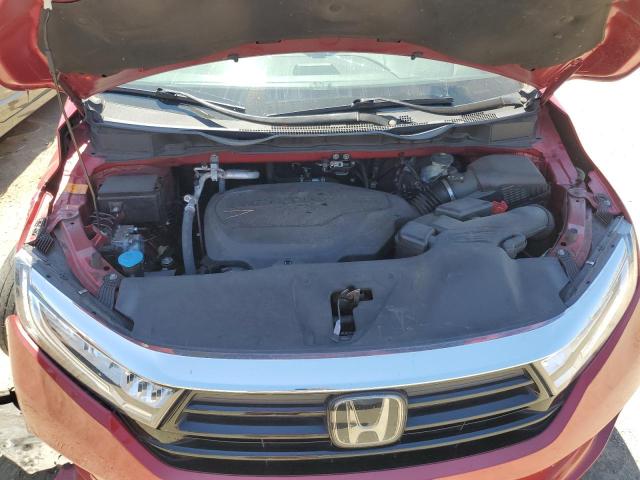 5FNRL6H84PB037432 - 2023 HONDA ODYSSEY TOURING RED photo 12
