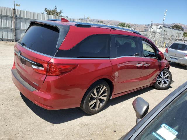 5FNRL6H84PB037432 - 2023 HONDA ODYSSEY TOURING RED photo 3