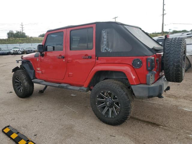 1J4BA5H14BL630180 - 2011 JEEP WRANGLER U SAHARA RED photo 2