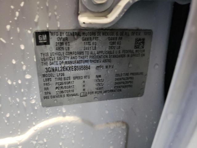 3GNAL2EKXES595884 - 2014 CHEVROLET CAPTIVA LS 白色 照片 14