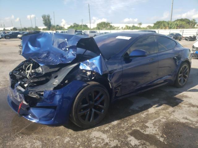 5YJSA1E66PF511135 - 2023 TESLA MODEL S Կապույտ լուսանկար 1