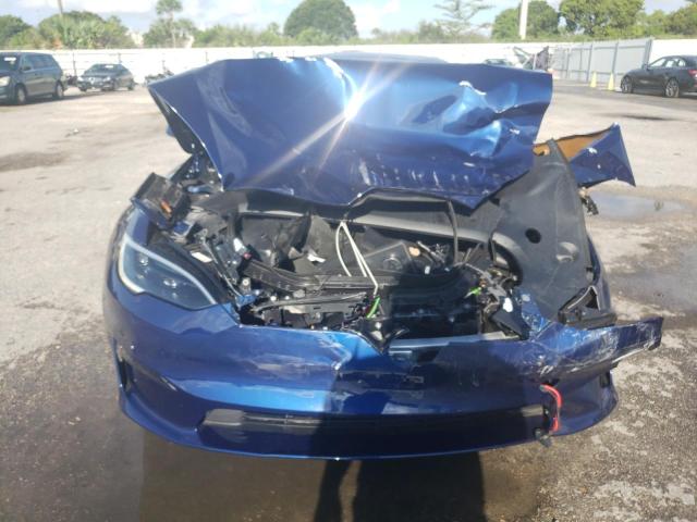 5YJSA1E66PF511135 - 2023 TESLA MODEL S Կապույտ լուսանկար 5