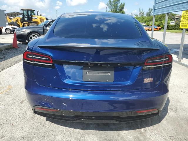 5YJSA1E66PF511135 - 2023 TESLA MODEL S Կապույտ լուսանկար 6