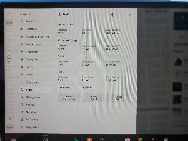 5YJSA1E66PF511135 - 2023 TESLA MODEL S Կապույտ լուսանկար 9