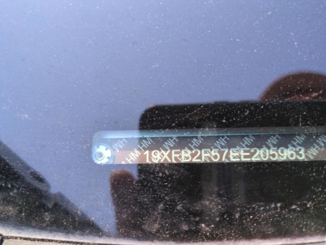 19XFB2F57EE205963 - 2014 HONDA CIVIC LX SILVER photo 13