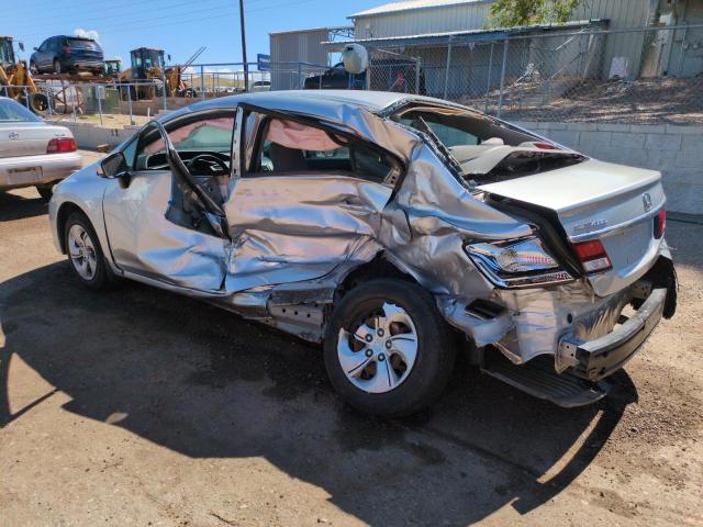 19XFB2F57EE205963 - 2014 HONDA CIVIC LX SILVER photo 2