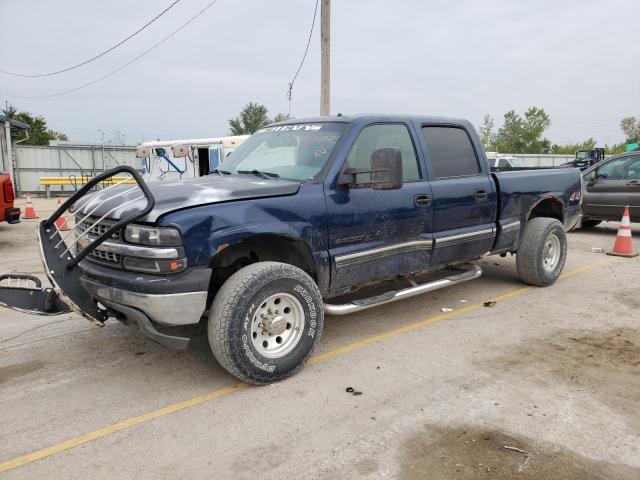 1GCGK13U92F143977 - 2002 CHEVROLET SILVERADO K1500 HEAVY DUTY BLUE photo 1