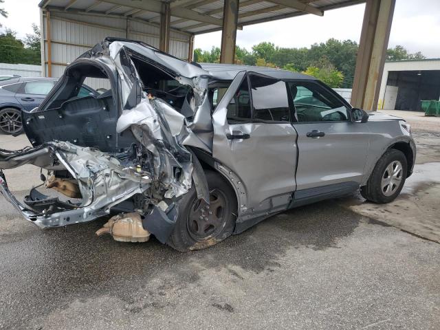 1FM5K8AB3MGA65173 - 2021 FORD EXPLORER POLICE INTERCEPTOR Серебристый фото 3