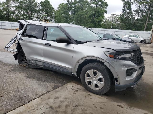 1FM5K8AB3MGA65173 - 2021 FORD EXPLORER POLICE INTERCEPTOR Серебристый фото 4