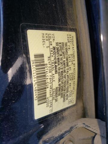 3N1CC11E19L484493 - 2009 NISSAN VERSA S BLACK photo 12