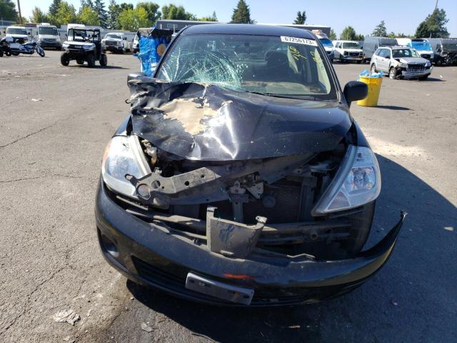 3N1CC11E19L484493 - 2009 NISSAN VERSA S BLACK photo 5