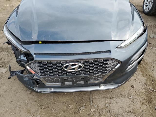 KM8K3CA50JU166035 - 2018 HYUNDAI KONA LIMITED GRAY photo 12