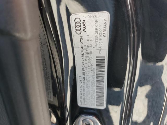 WAUVGAFH1CN002011 - 2012 AUDI S5 PRESTIGE 黑色 照片 12