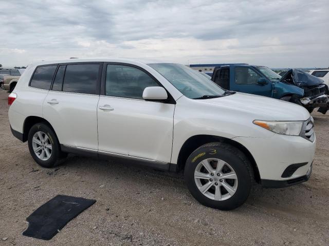 5TDZK3EH0DS121258 - 2013 TOYOTA HIGHLANDER BASE Білий фото 4