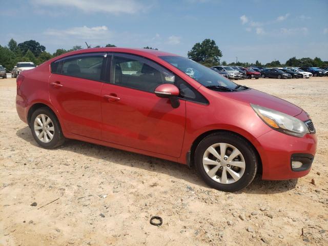 KNADN4A31E6377571 - 2014 KIA RIO EX RED photo 4