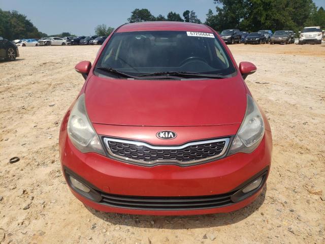 KNADN4A31E6377571 - 2014 KIA RIO EX RED photo 5