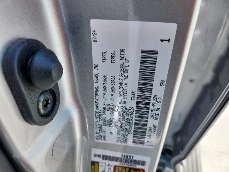 5TFMA5DB3RX216629 - 2024 TOYOTA TUNDRA CREWMAX PLATINUM Plata foto 13