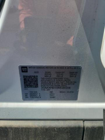 3GNAXHEVXNS160168 - 2022 CHEVROLET EQUINOX LS Beyaz fotoğraf 12