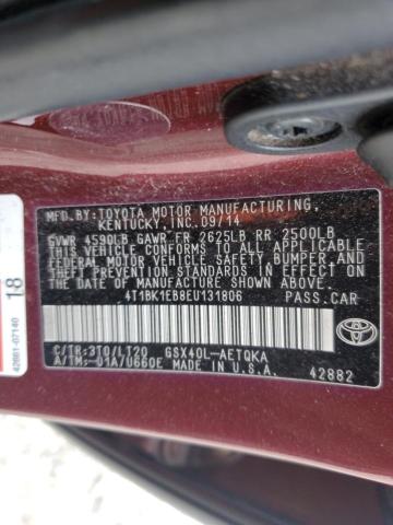 4T1BK1EB8EU131806 - 2014 TOYOTA AVALON BASE 棕色 照片 13