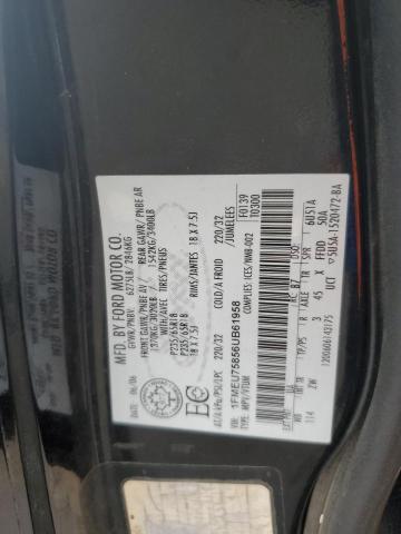 1FMEU75856UB61958 - 2006 FORD EXPLORER LIMITED შავი ფოტო 13