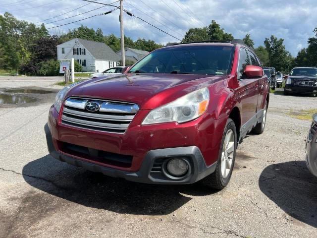 4S4BRBDC5E3289912 - 2014 SUBARU OUTBACK 2.5I PREMIUM RED photo 1