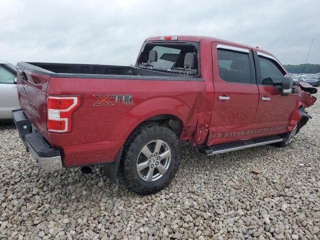 1FTEW1E51JFE12506 - 2018 FORD F150 SUPERCREW RED photo 3