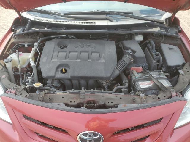 2T1BU4EE7DC999916 - 2013 TOYOTA COROLLA BASE წითელი ფოტო 11