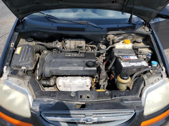 KL1TD566X6B636570 - 2006 CHEVROLET AVEO BASE BLACK photo 11