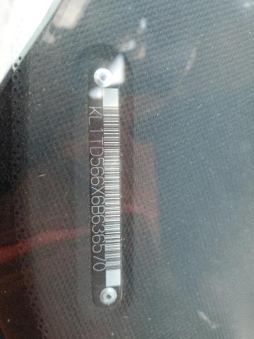 KL1TD566X6B636570 - 2006 CHEVROLET AVEO BASE BLACK photo 12